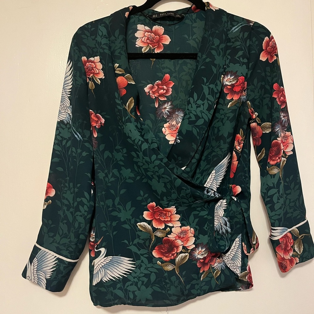Zara wrap t shirt